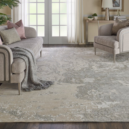 Nourison Home Silk Shadows  Sand  Contemporary