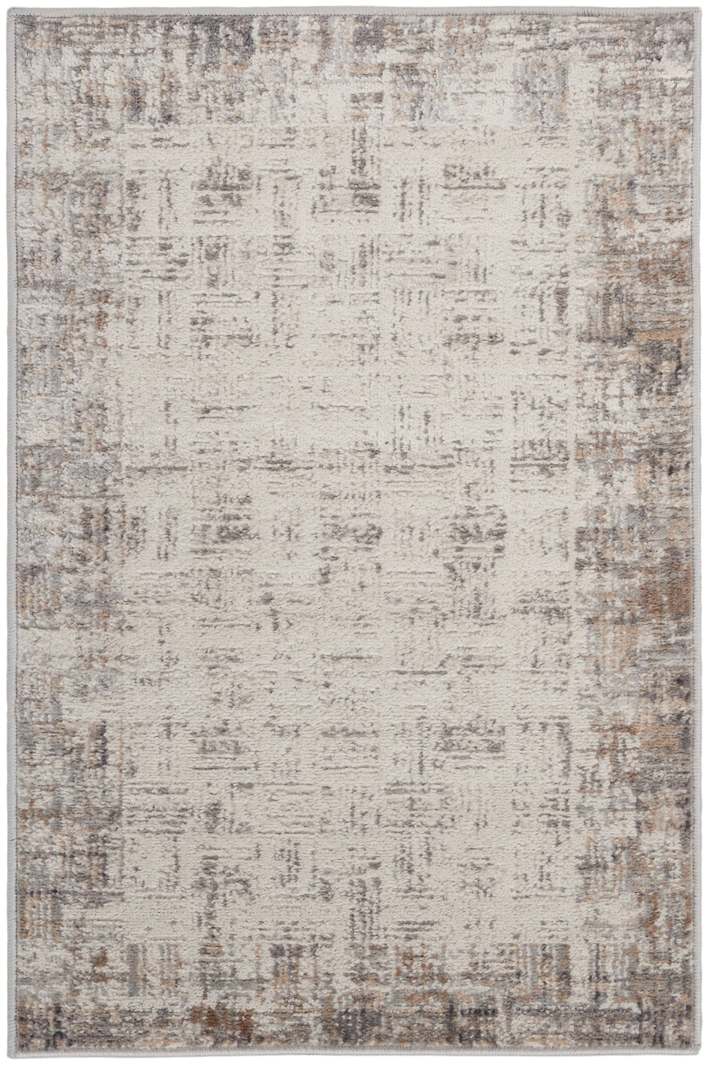 Nourison Home Elation ETN05 Ivory Grey Contemporary Power-loomed Rug