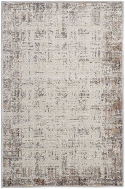 Nourison Home Elation ETN05 Ivory Grey Contemporary Power-loomed Rug
