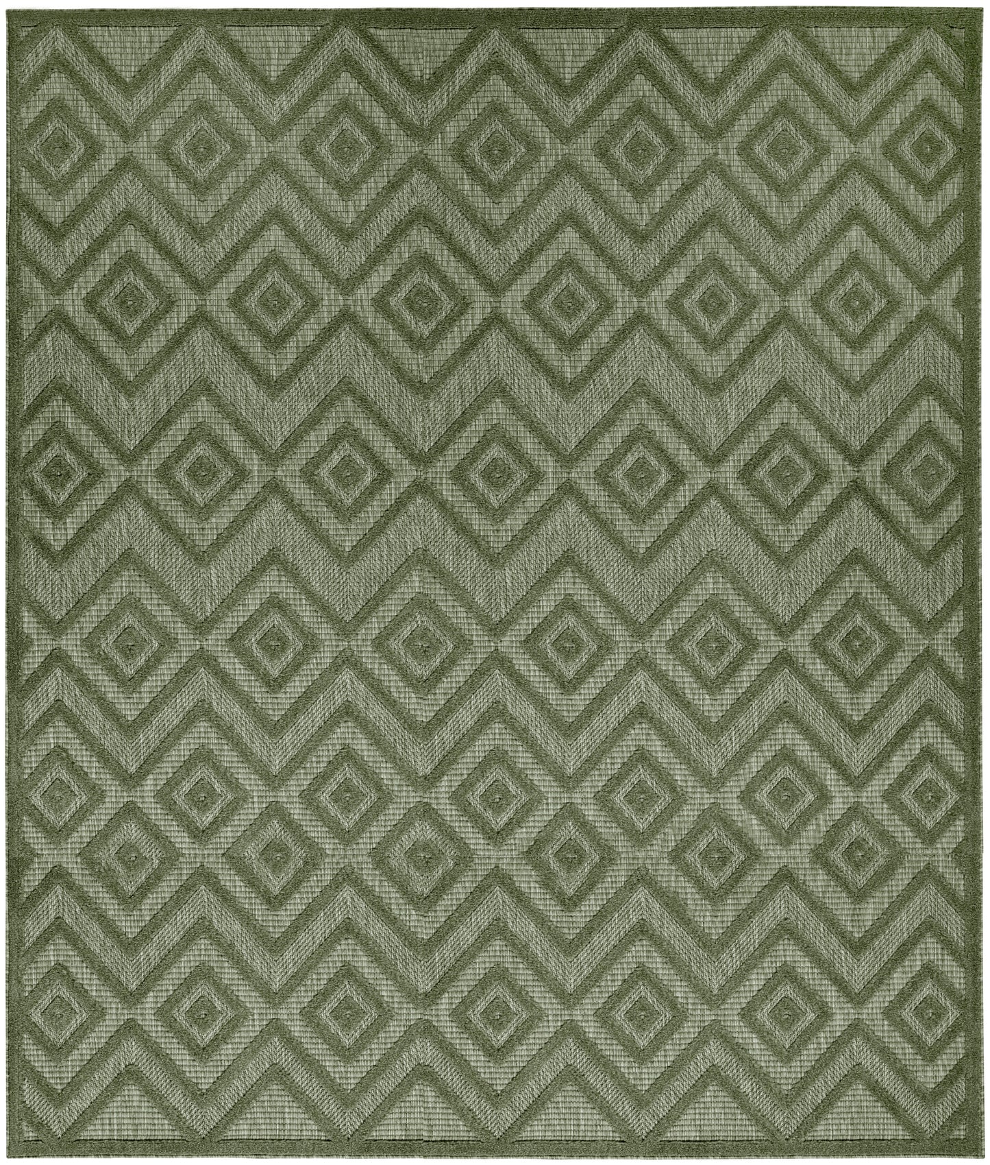 Nourison Home Versatile NRV01 Green Contemporary Flat Weave Rug