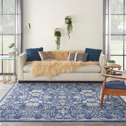 Nourison Home Grafix  Navy  Transitional