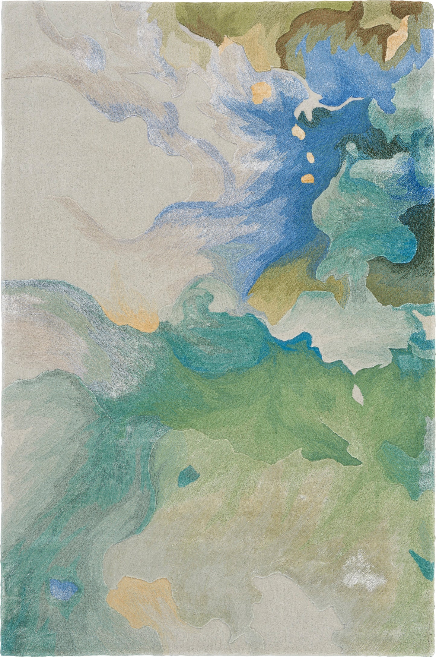 Nourison Home Prismatic PRS16 Seafoam Contemporary Hand Tufted Rug