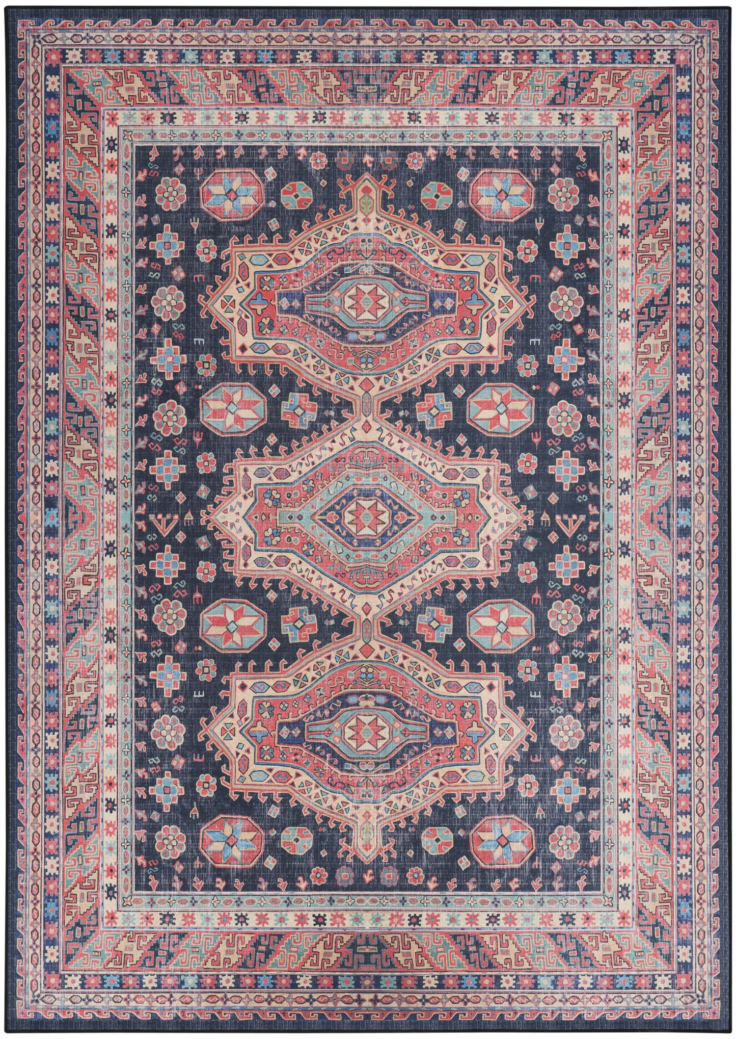 Nourison Home Vintage Home  Navy  Traditional