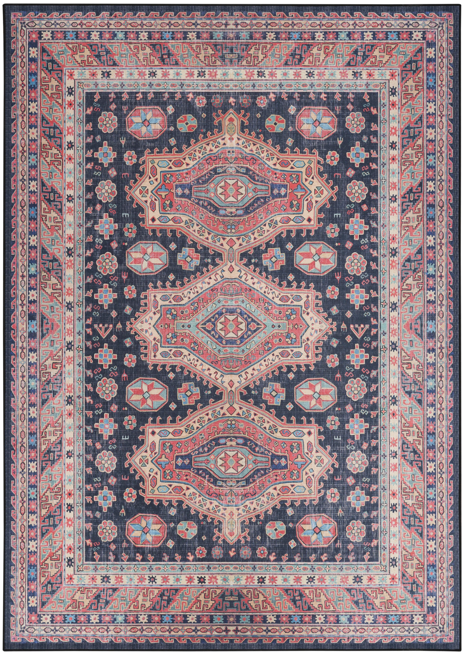 Nourison Home Vintage Home  Navy  Traditional