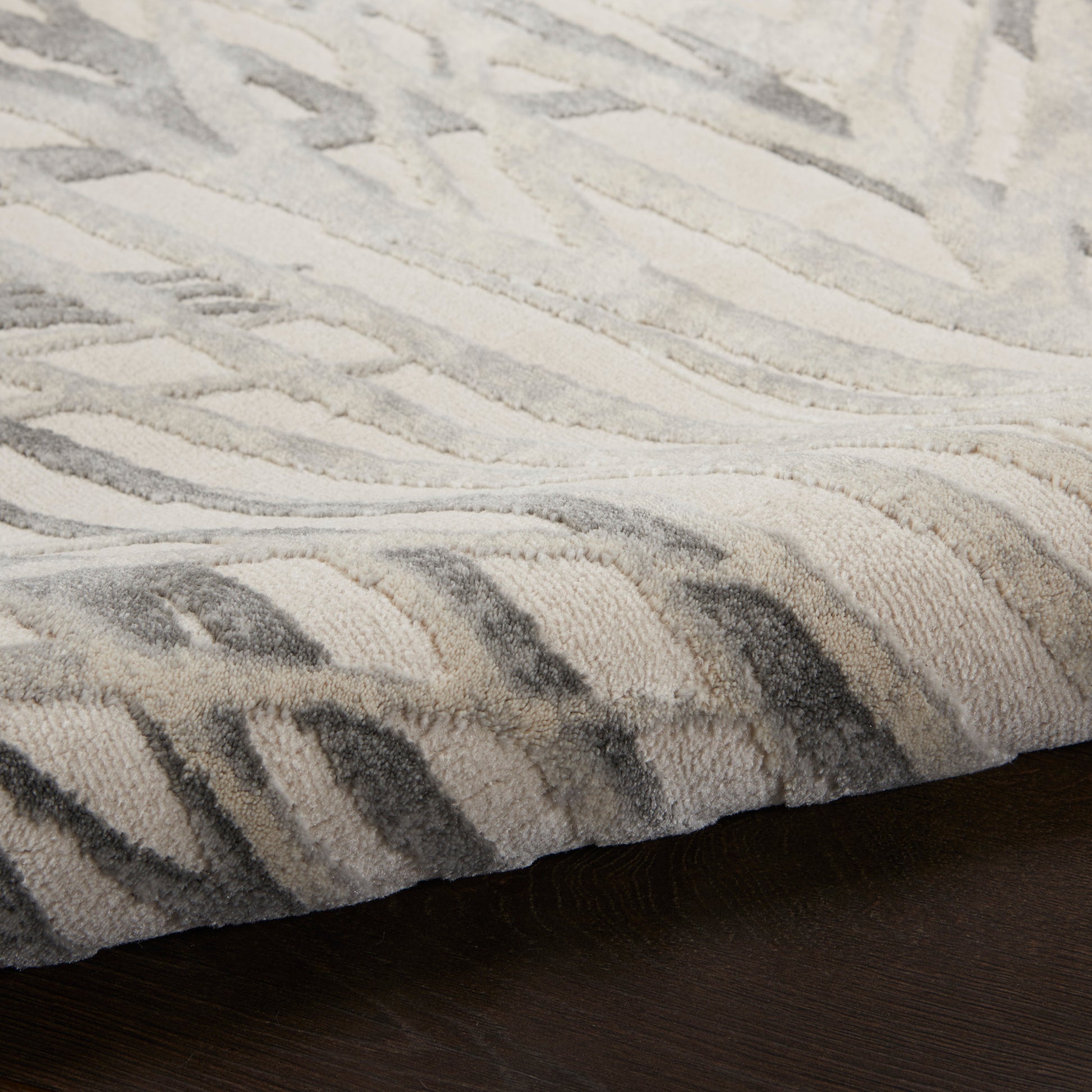 Nourison Home Rustic Textures  Ivory Grey  Contemporary