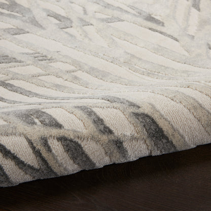 Nourison Home Rustic Textures  Ivory Grey  Contemporary