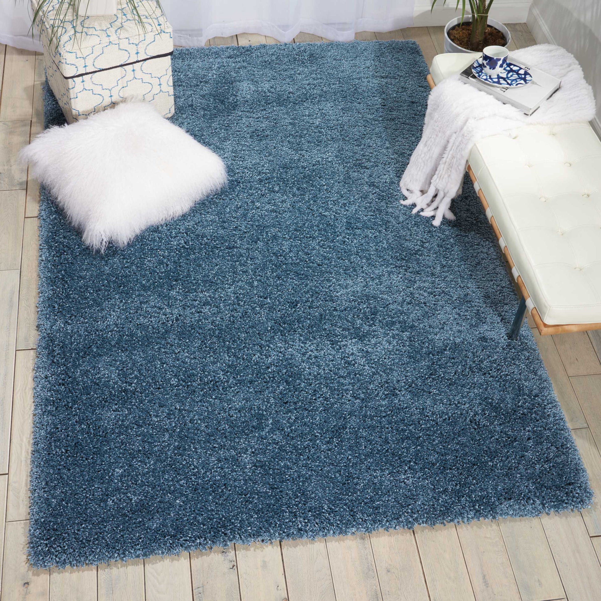 Nourison Home Amore  Slate Blue  Contemporary