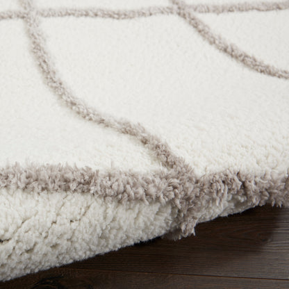 Nourison Home Feather Soft  Ivory Grey  Contemporary