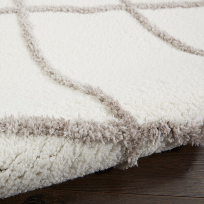 Nourison Home Feather Soft  Ivory Grey  Contemporary