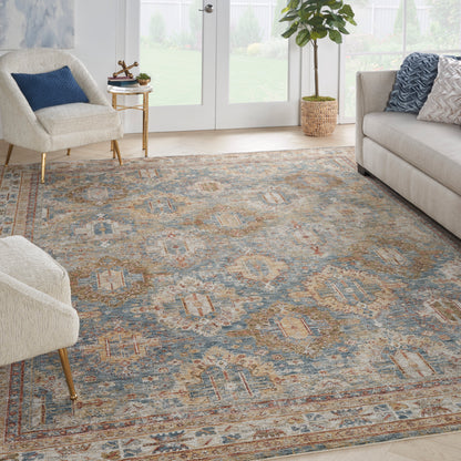 Nourison Home Sahar  Blue  Traditional