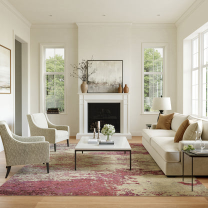 Nourison Home Celestial  Ivory Pink  Contemporary