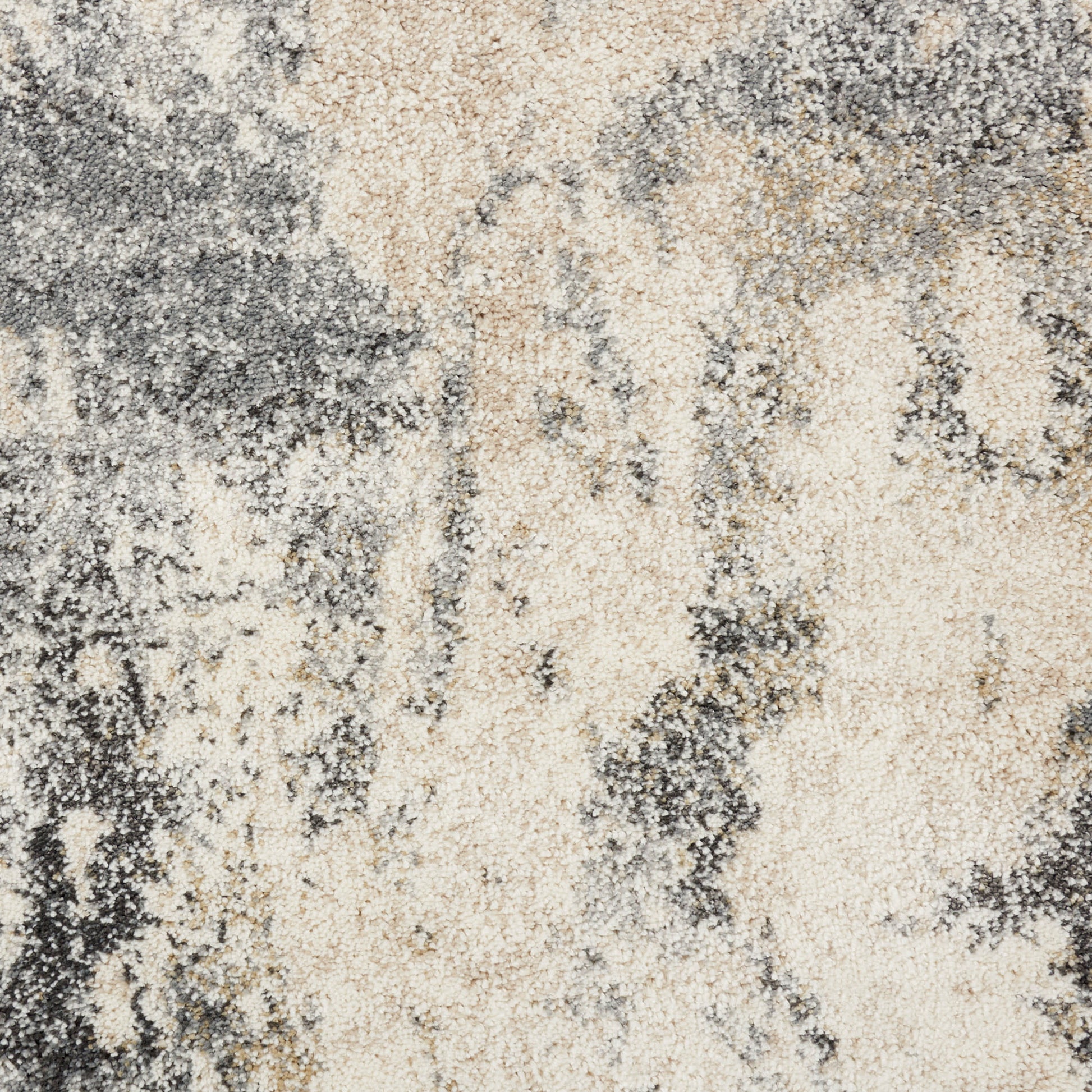 Nourison Home Fusion  Cream Grey  Contemporary