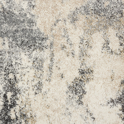 Nourison Home Fusion  Cream Grey  Contemporary