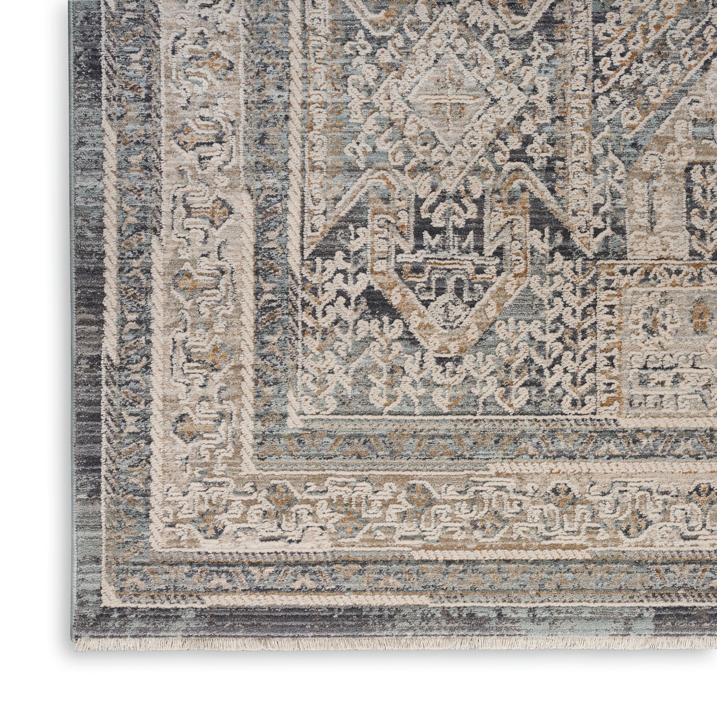 Nourison Home Lynx  Ivory Charcoal  Transitional