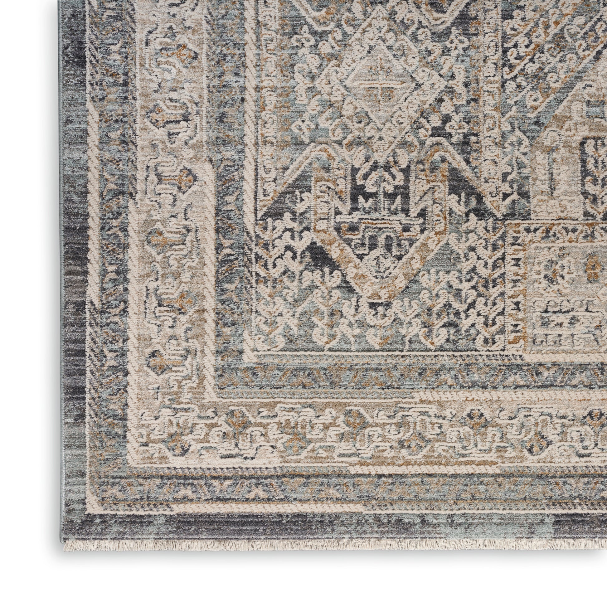 Nourison Home Lynx  Ivory Charcoal  Transitional
