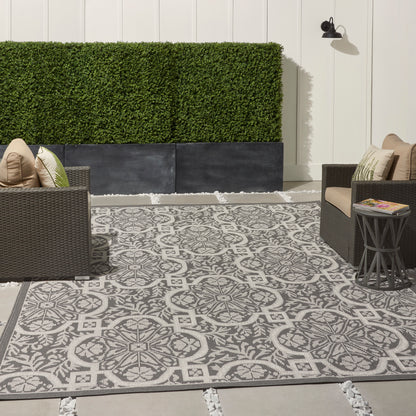 Nourison Home Aruba  Ivory Grey  Transitional