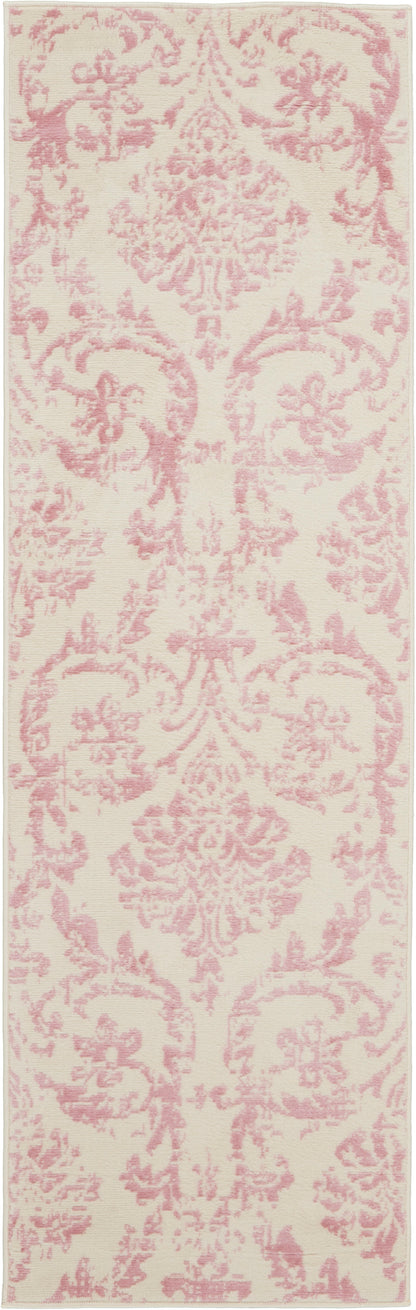 Nourison Home Jubilant JUB09 Ivory Pink Transitional Power-loomed Rug