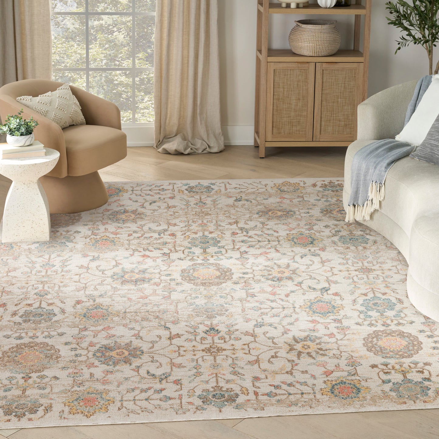 Nourison Home Washable Decor  Beige  Traditional