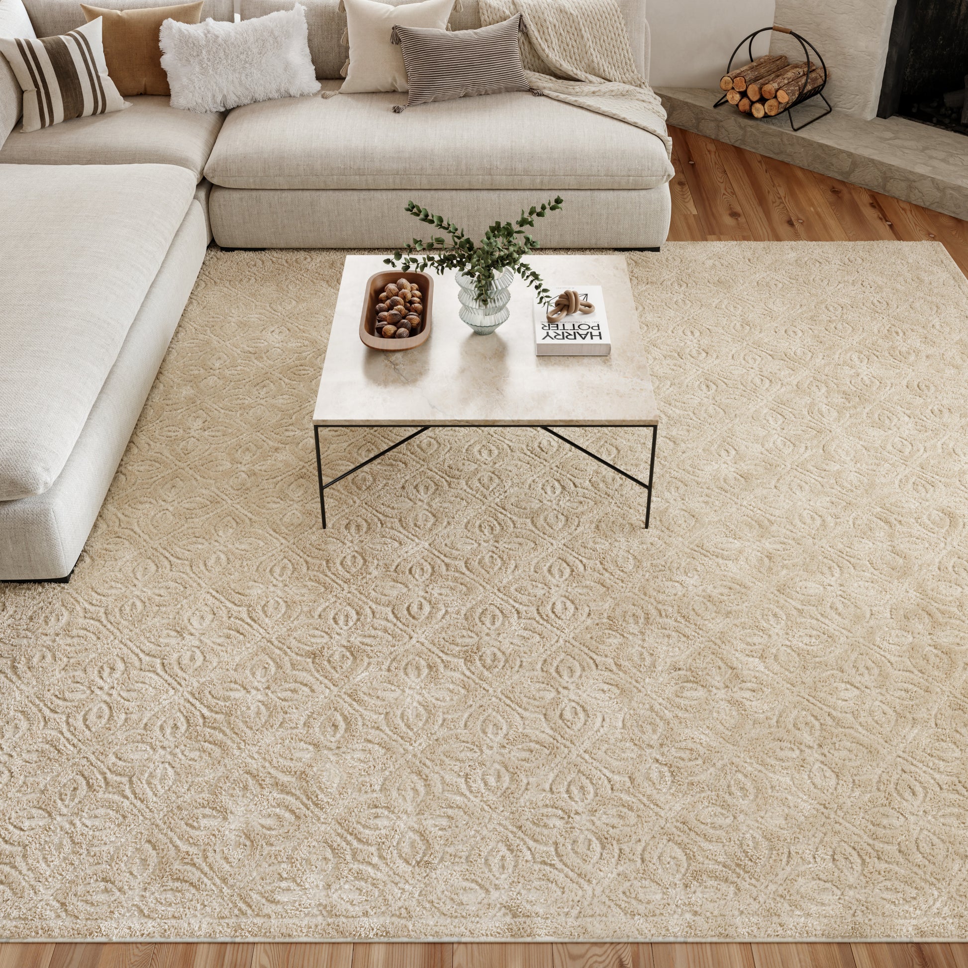 Nourison Home Washable Charm  Ivory  Contemporary
