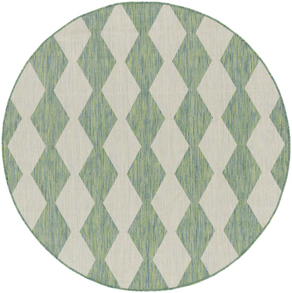 Nourison Home Positano POS04 Blue Green Contemporary Power-loomed Rug