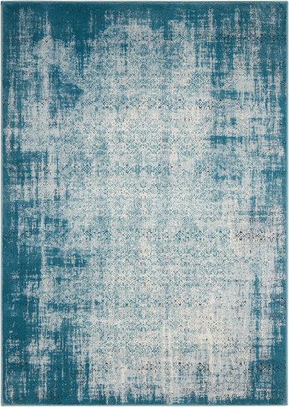 Nourison Home Karma  Ivory Blue  Transitional