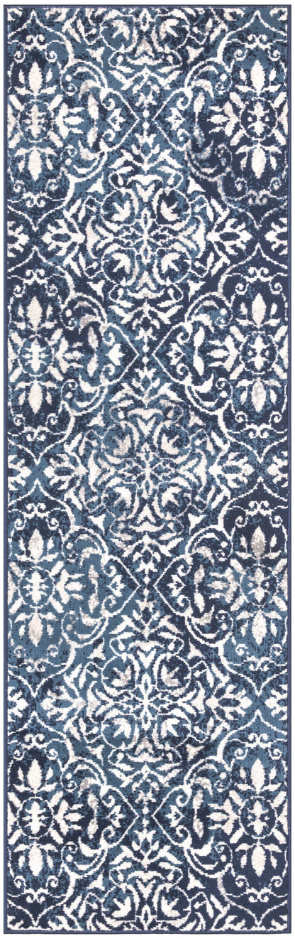 Nourison Home Jubilant JUB21 Navy Ivory Contemporary Power-loomed Rug