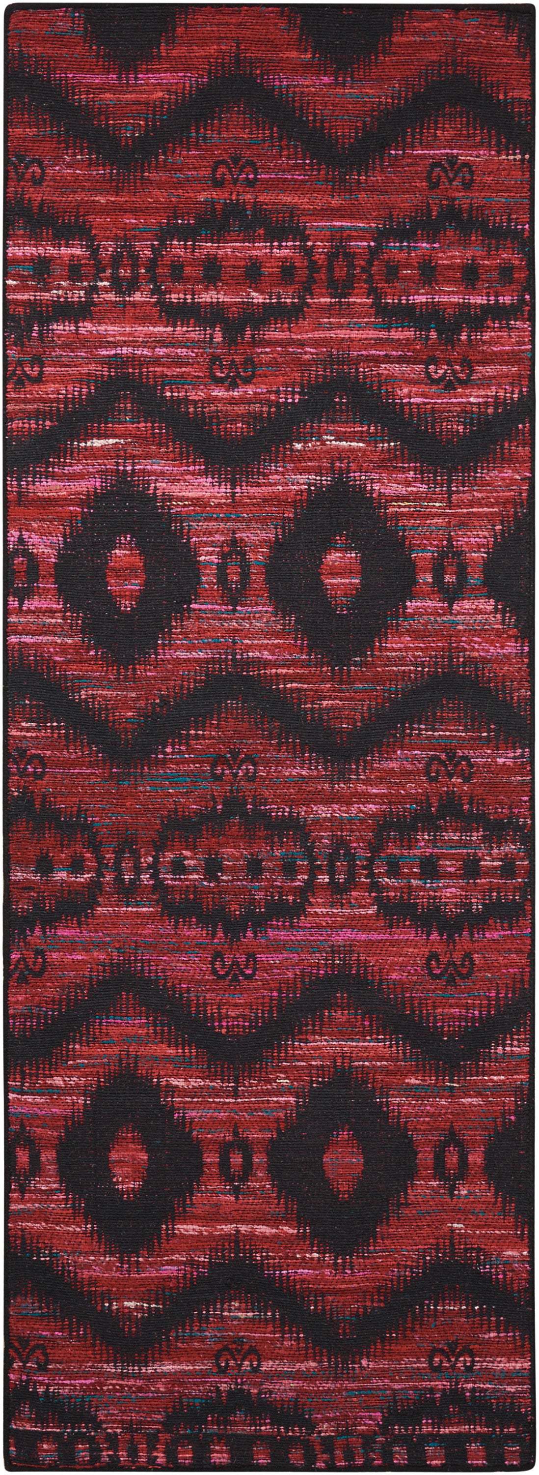 Nourison Home Spectrum SPE01 Burgundy Black Transitional Loomed Rug