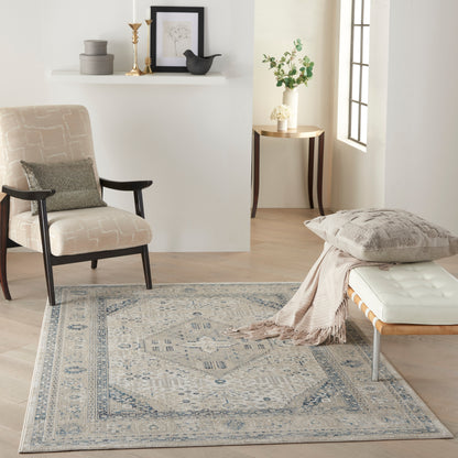 Nourison Home Malta  Ivory Grey  Traditional