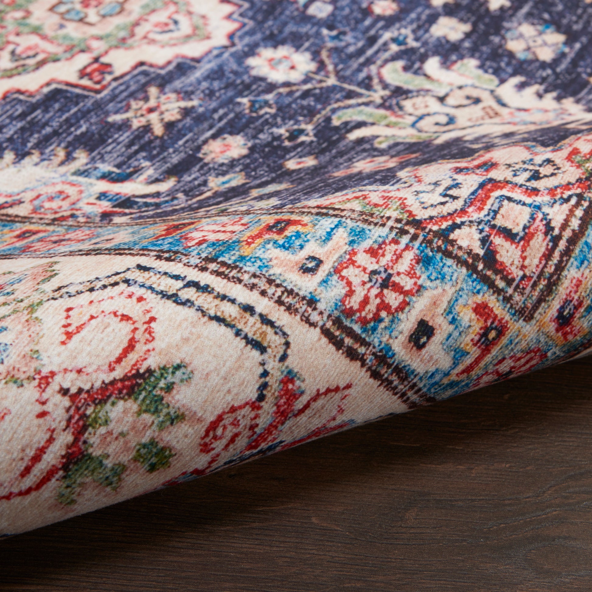 Nourison Home Fulton  Navy  Traditional