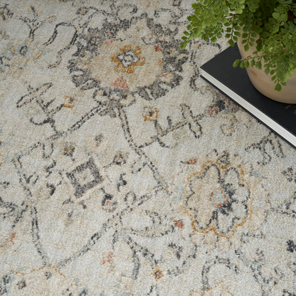 Nourison Home Oushak Home  Grey  Traditional