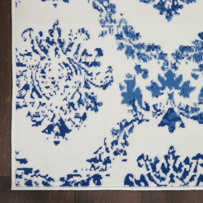 Nourison Home Whimsicle  Ivory Navy  Contemporary