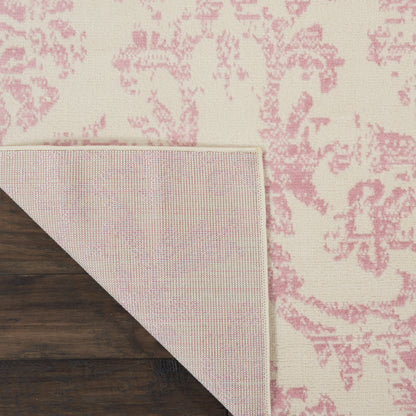 Nourison Home Jubilant  Ivory Pink  Transitional