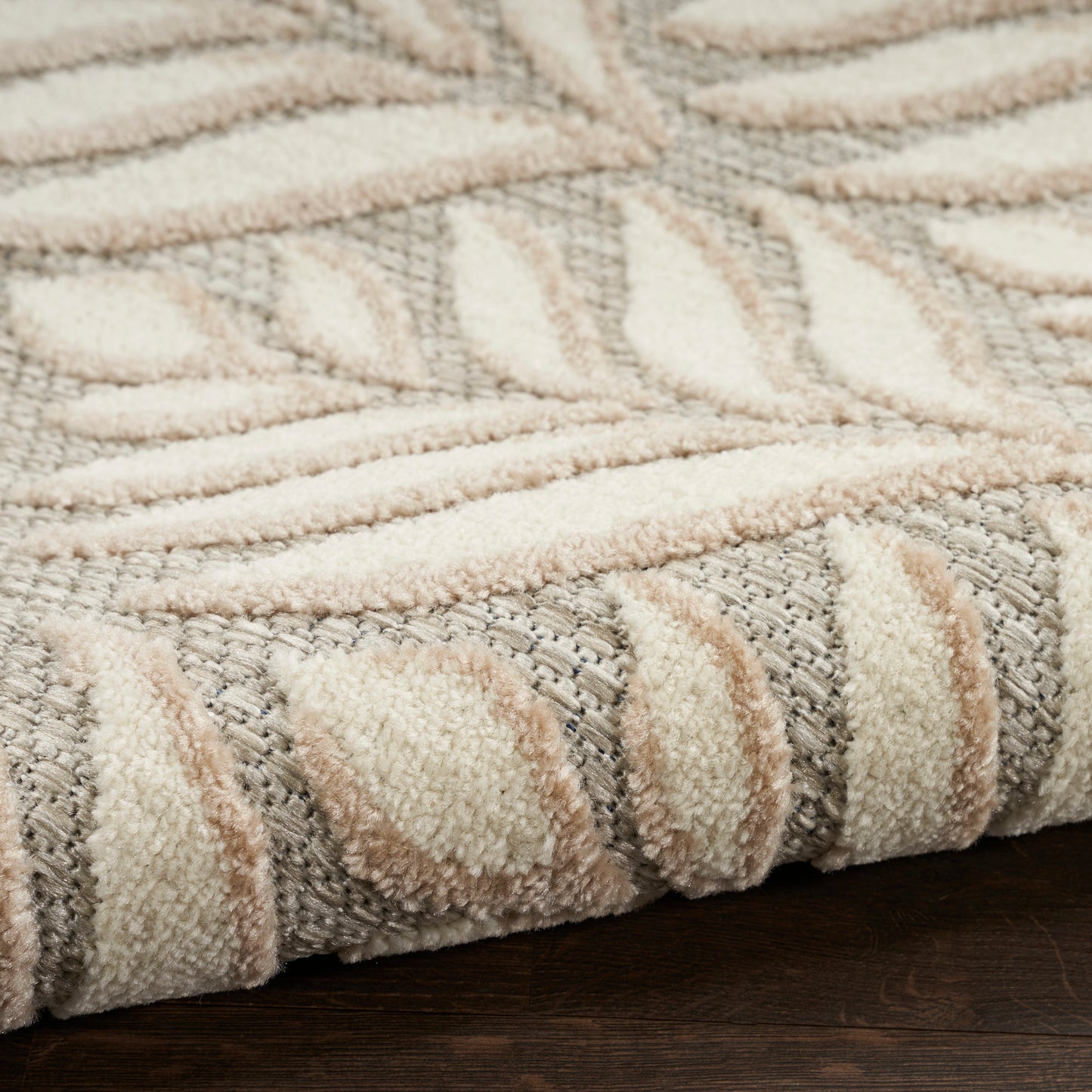 Nourison Home Aloha  Ivory Grey  Contemporary