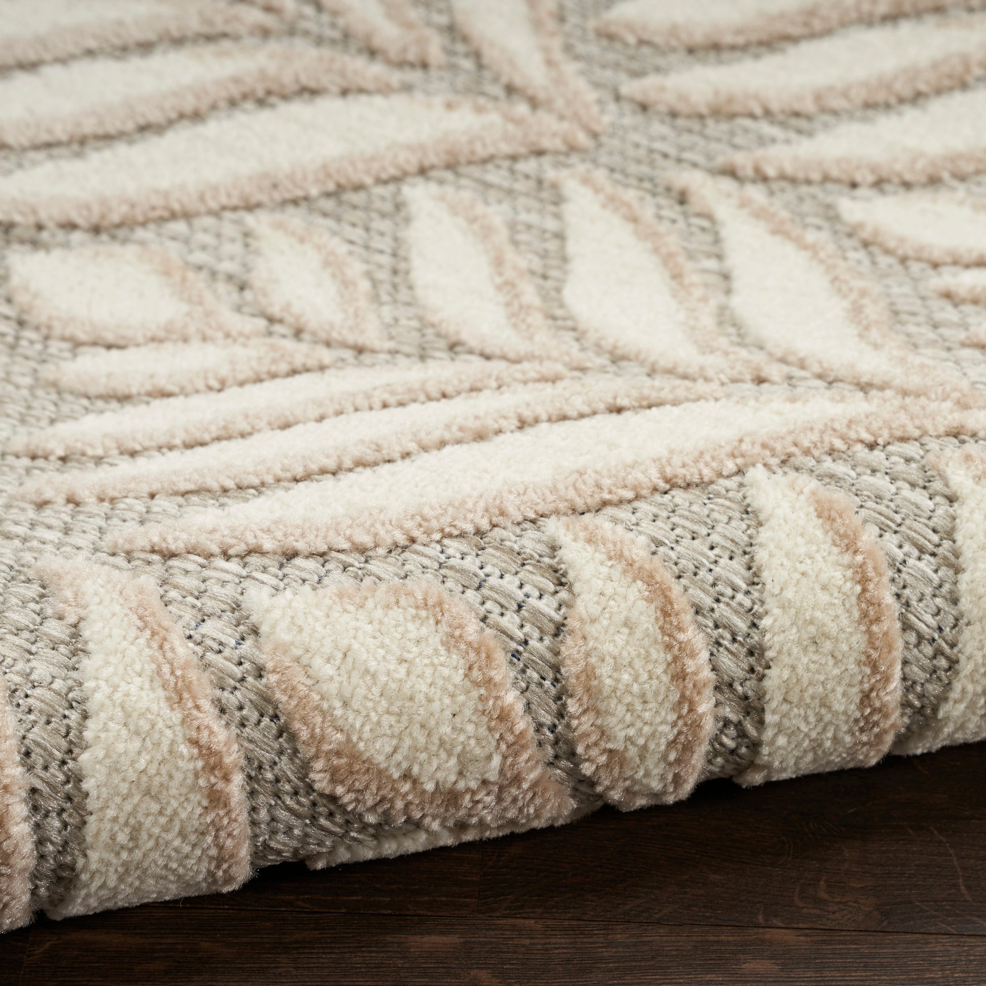 Nourison Home Aloha  Ivory Grey  Contemporary