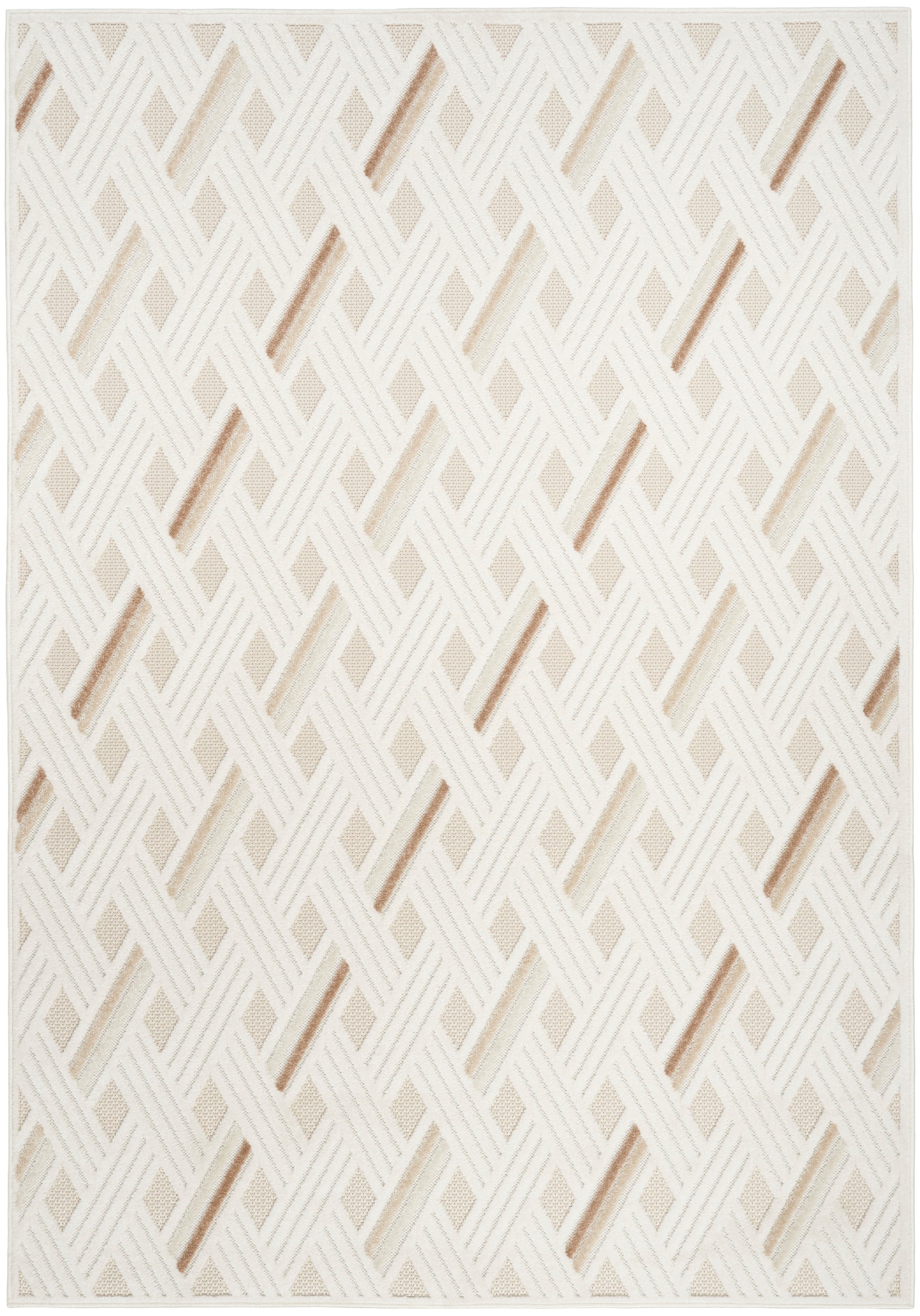 Nourison Home Care Free  Ivory Beige  Contemporary