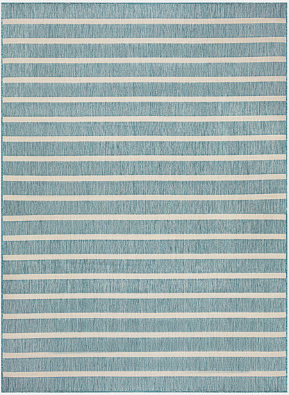 Nourison Home Positano  Aqua Ivory  Contemporary