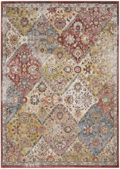 Nourison Home Soraya SOR01 Terracotta Multicolor Transitional Power-loomed Rug