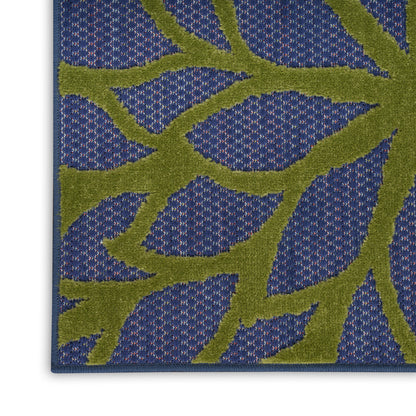 Nourison Home Aloha  Navy Multicolor  Contemporary