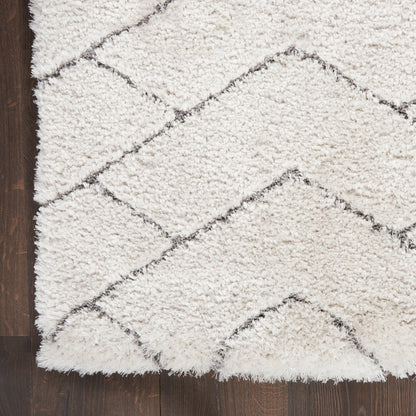 Nourison Home Dreamy Shag  Ivory Grey  Contemporary