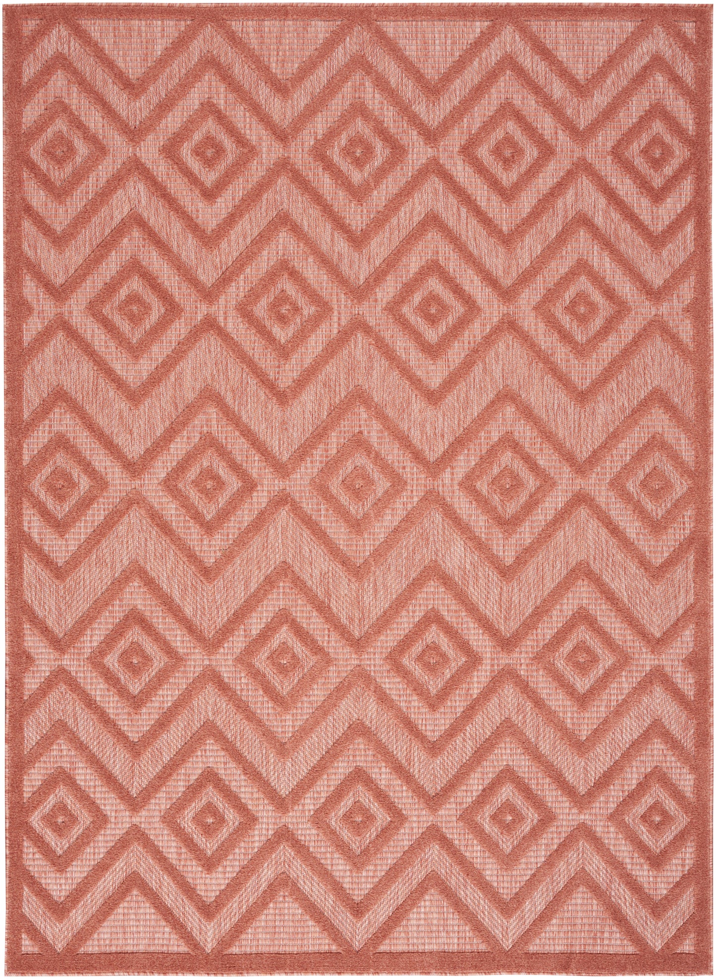 Nourison Home Versatile NRV01 Coral Orange Contemporary Flat Weave Rug