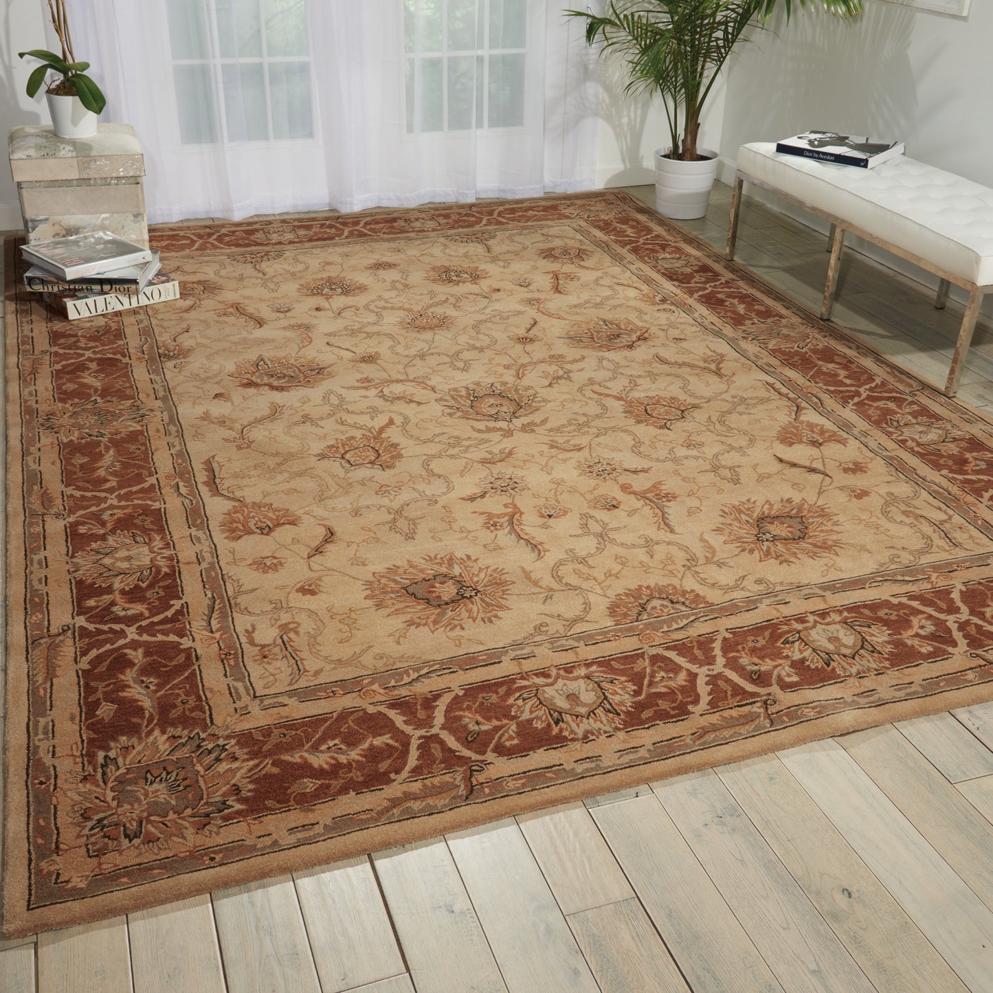 Nourison Home Heritage Hall  Mist  Traditional