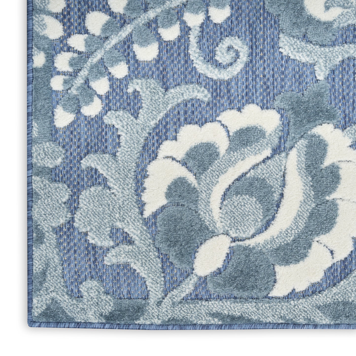 Nourison Home Aloha  Blue  Contemporary