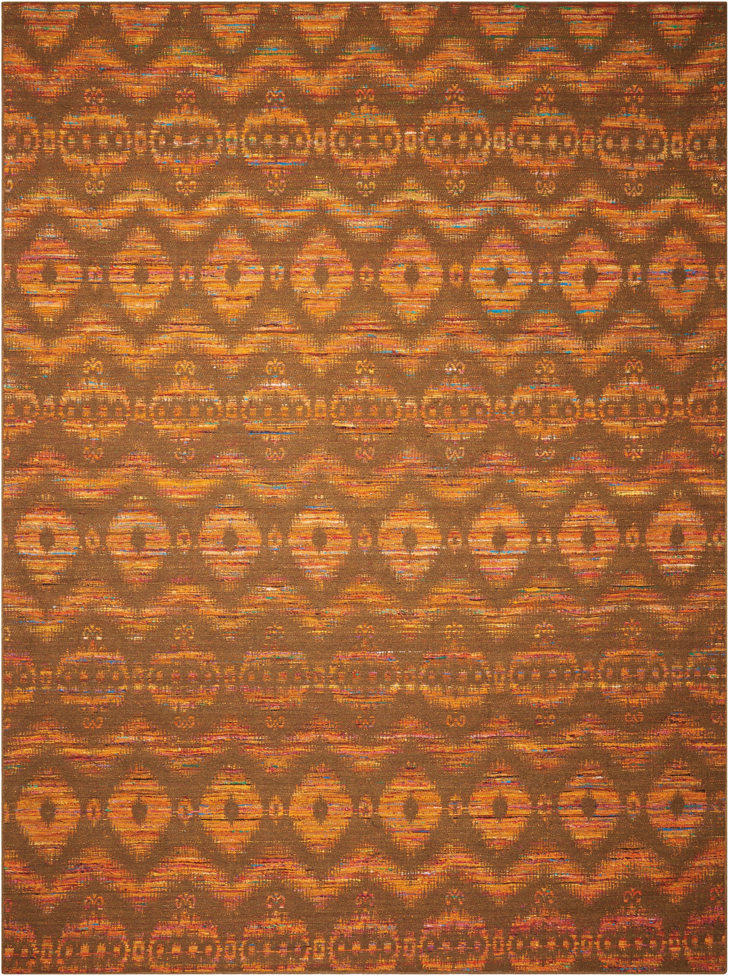 Nourison Home Spectrum  Flame Chocolate  Transitional