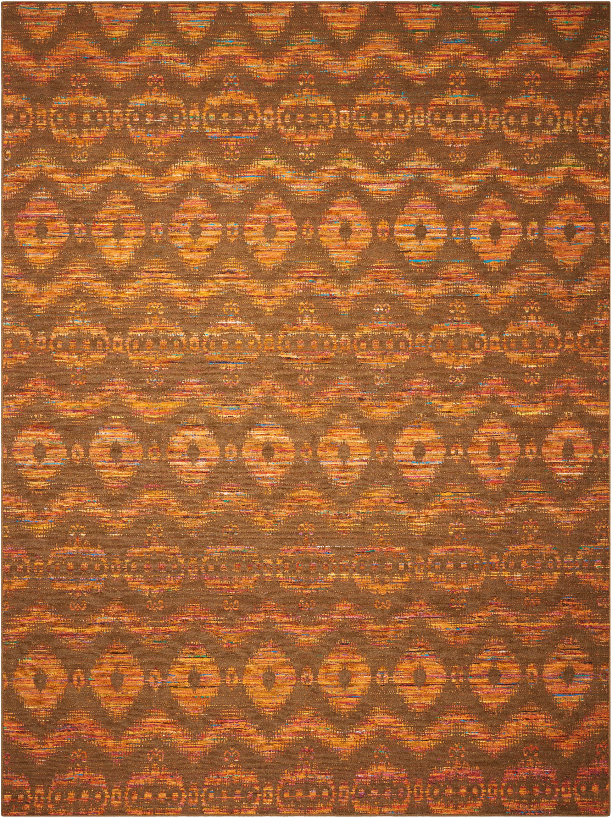 Nourison Home Spectrum  Flame Chocolate  Transitional