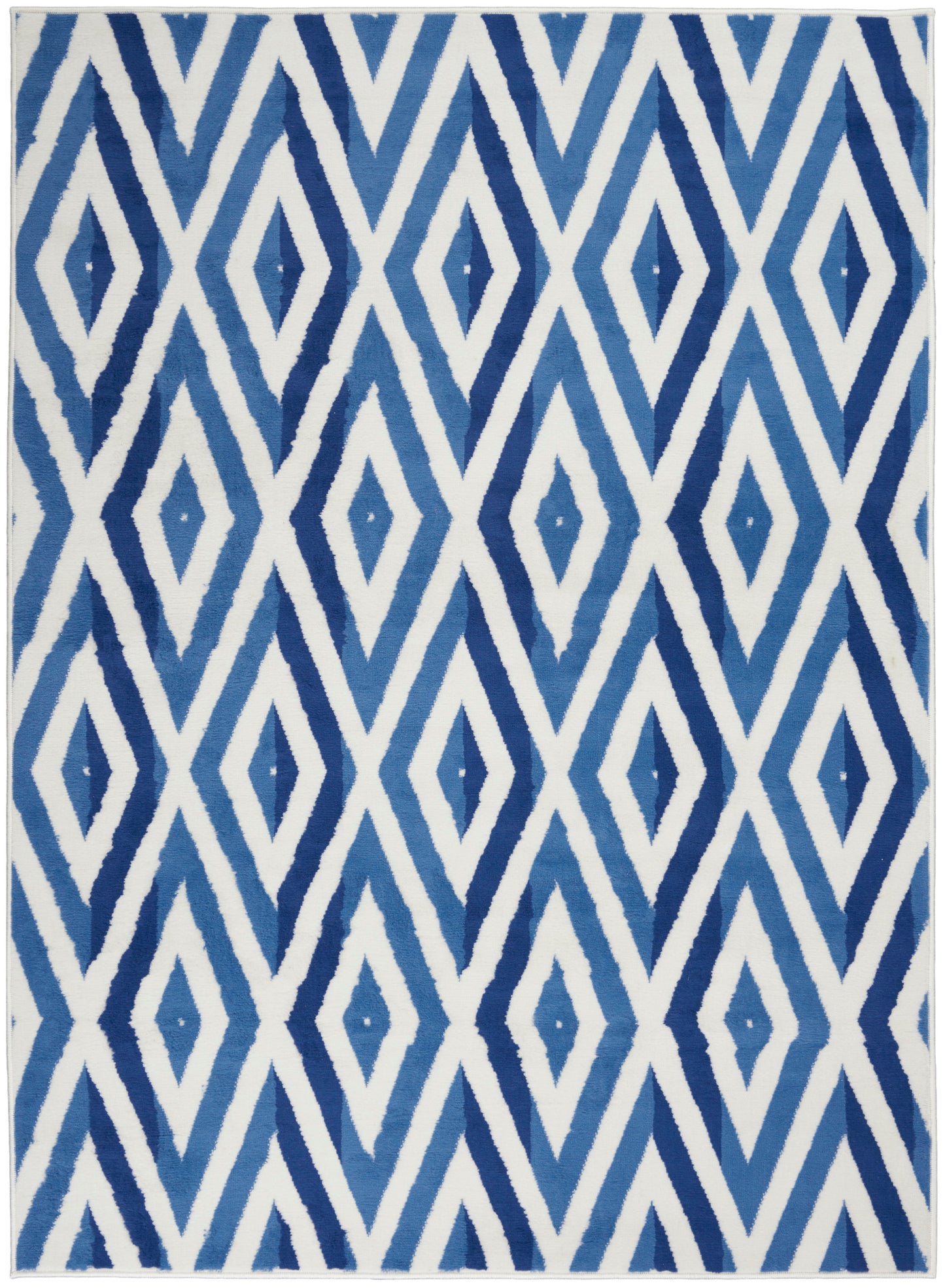 Nourison Home Whimsicle WHS04 Ivory Blue Contemporary Power-loomed Rug