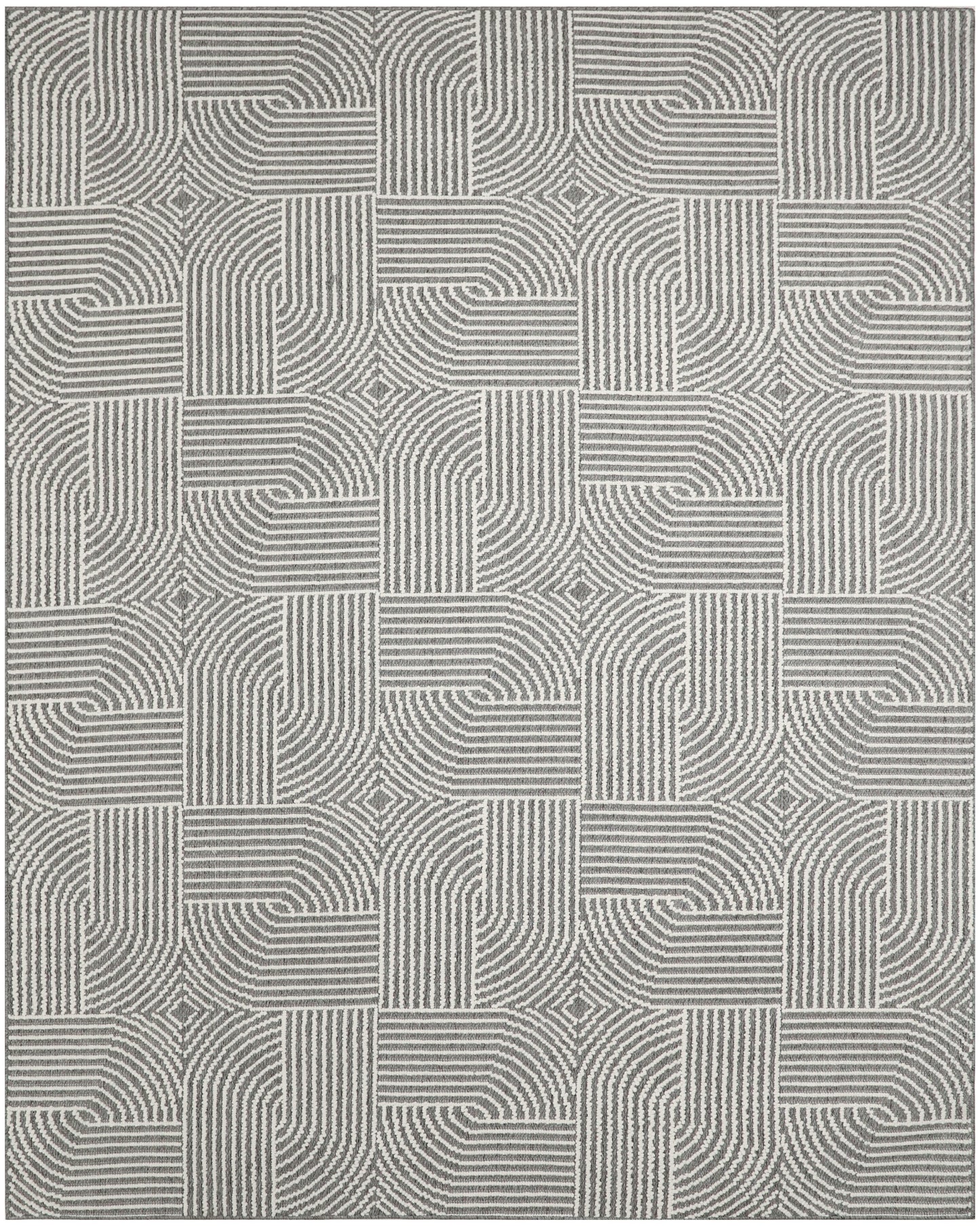 Nourison Home Natural Texture  Charcoal Ivory  Contemporary