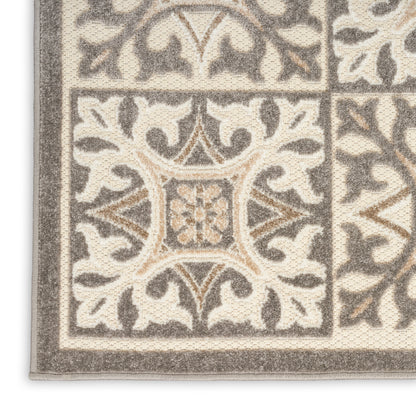 Nourison Home Aloha  Ivory Grey  Contemporary