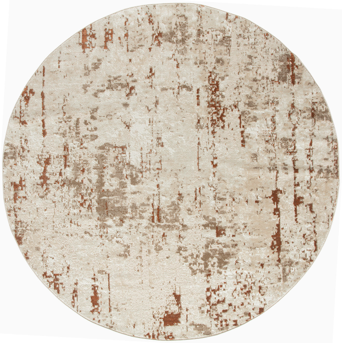 Nourison Home Quarry QUA01 Ivory Rust Contemporary Power-loomed Rug