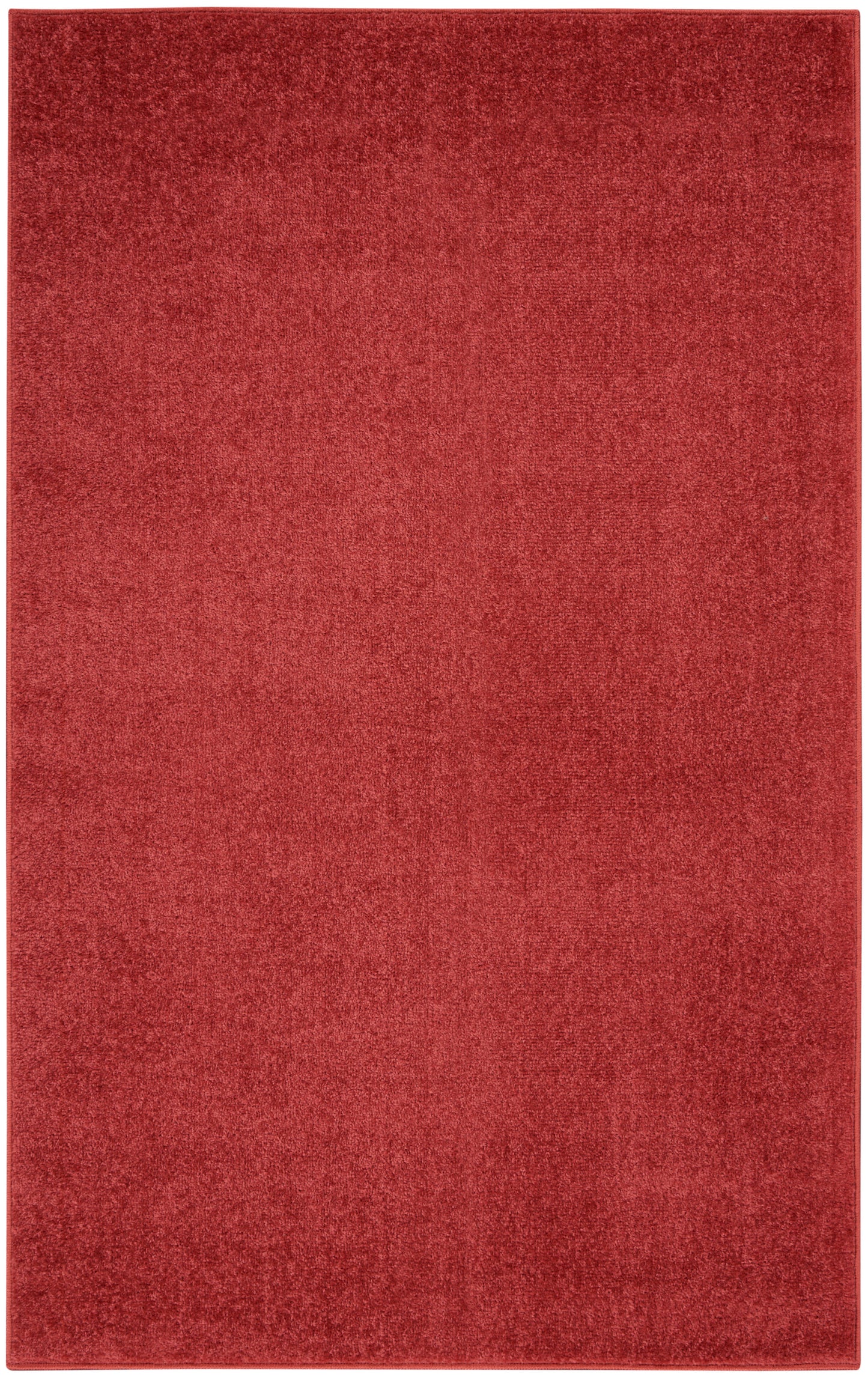 Nourison Home Nourison Essentials NRE01 Brick Red Contemporary Power-loomed Rug
