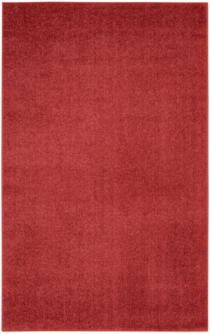 Nourison Home Nourison Essentials NRE01 Brick Red Contemporary Power-loomed Rug